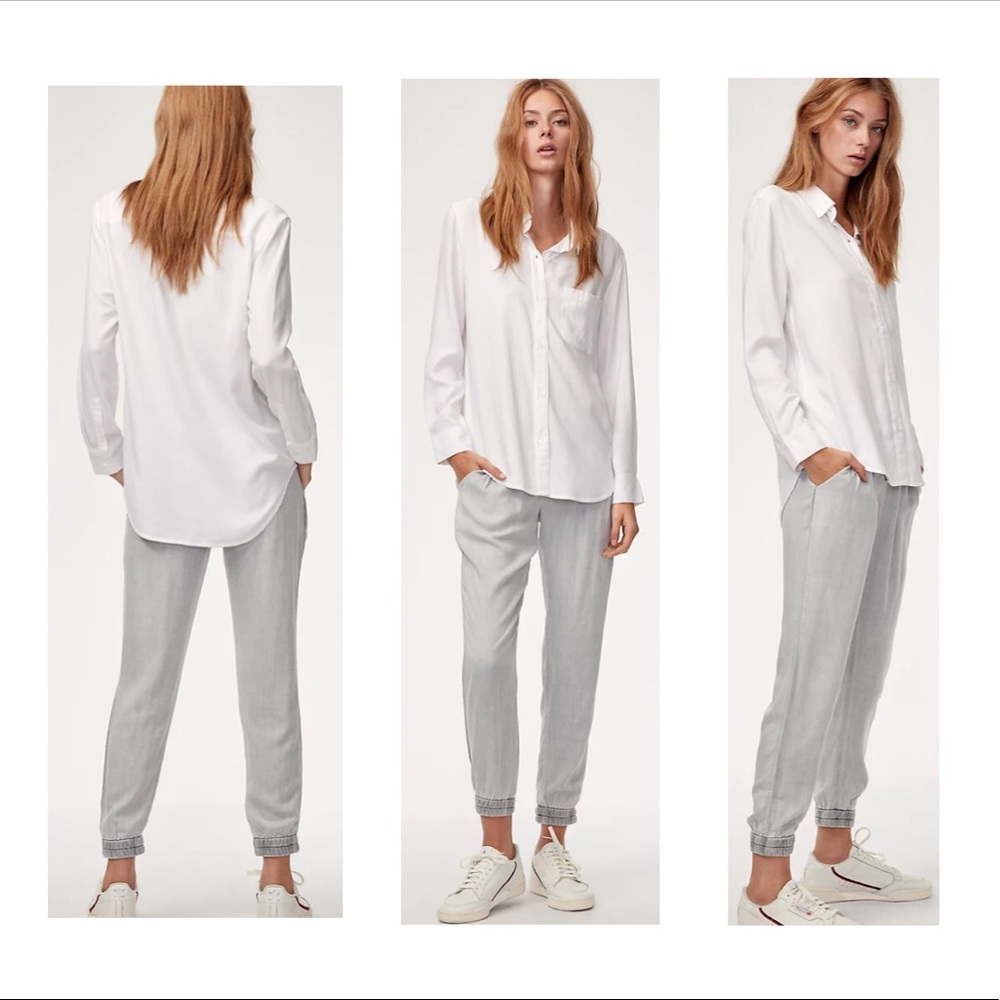 Aritzia Azure Skies Los Feliz Joggers Drawstring joggers with pockets